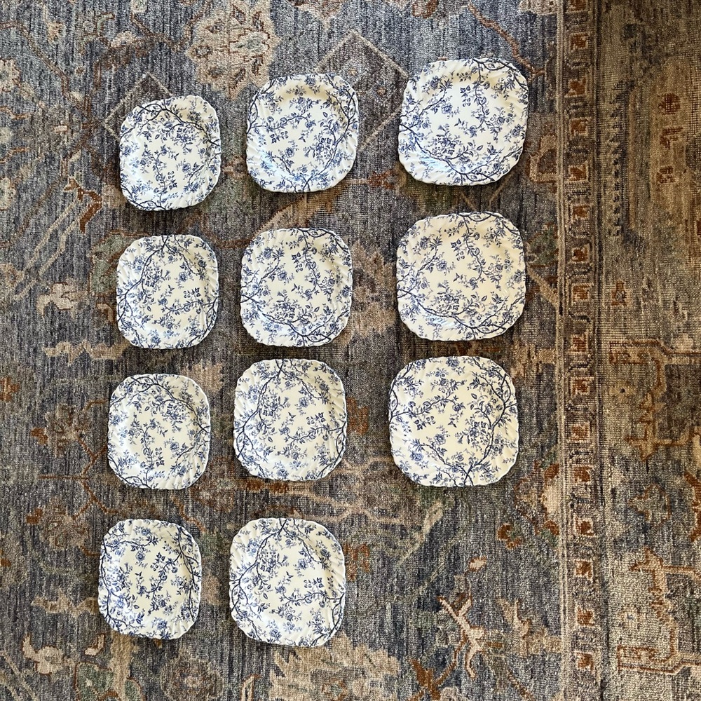 Johnson Brothers Blue and White Dinnerware Set